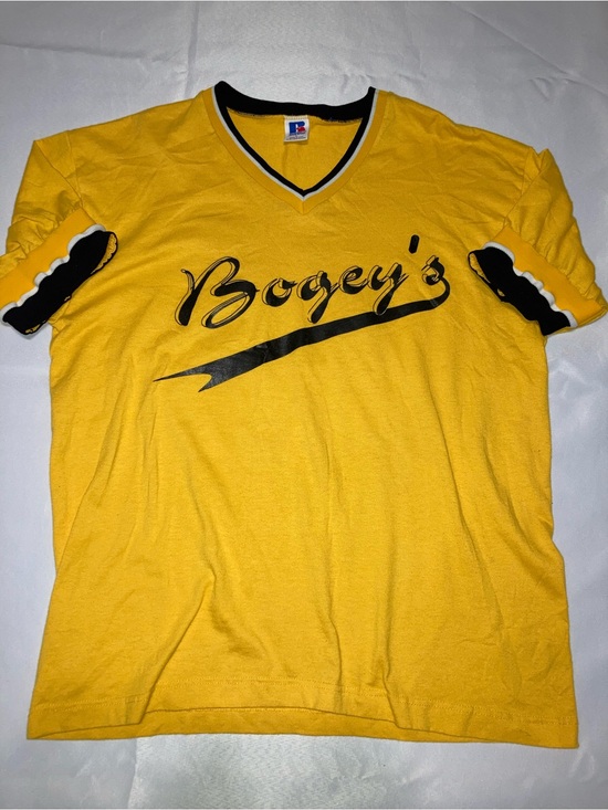 Russell Athletic Other - Russell Athletic Yellow V-Neck 'Bogey's' Short Sleeve Jersey